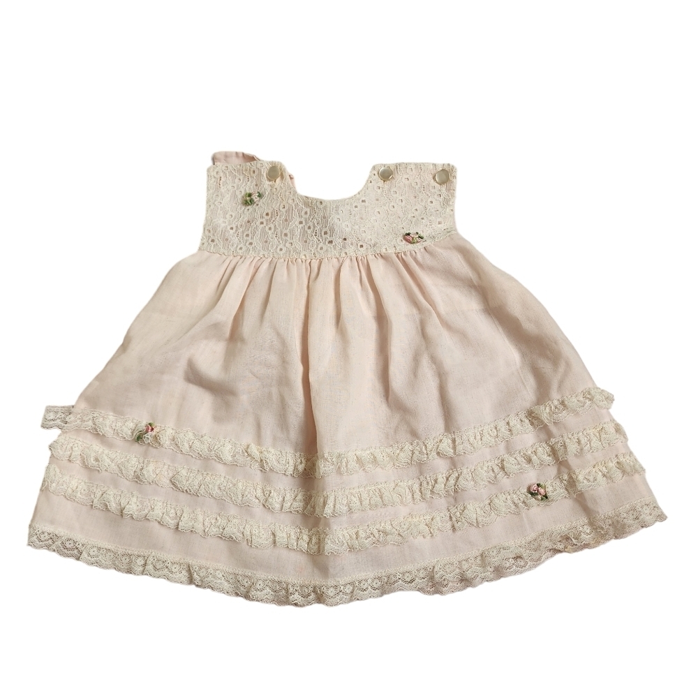 BABY BLISS x VINTAGE ruffle dress size‎ M infant